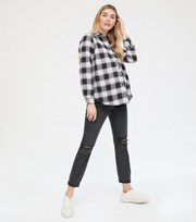 New Look Maternity Black Ripped Over Bump Tori Mom Jeans